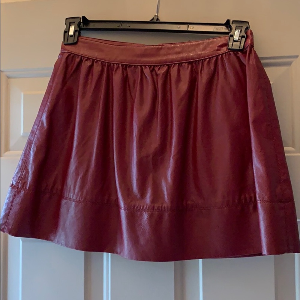 Faux leather skirt